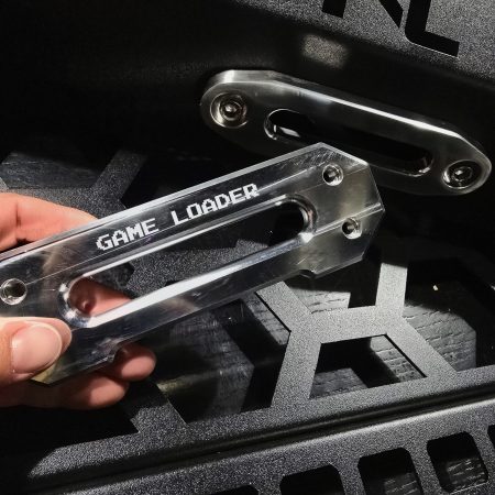 Custom billet fairlead for No Limit Wheels Can-Am Defender Game Loader